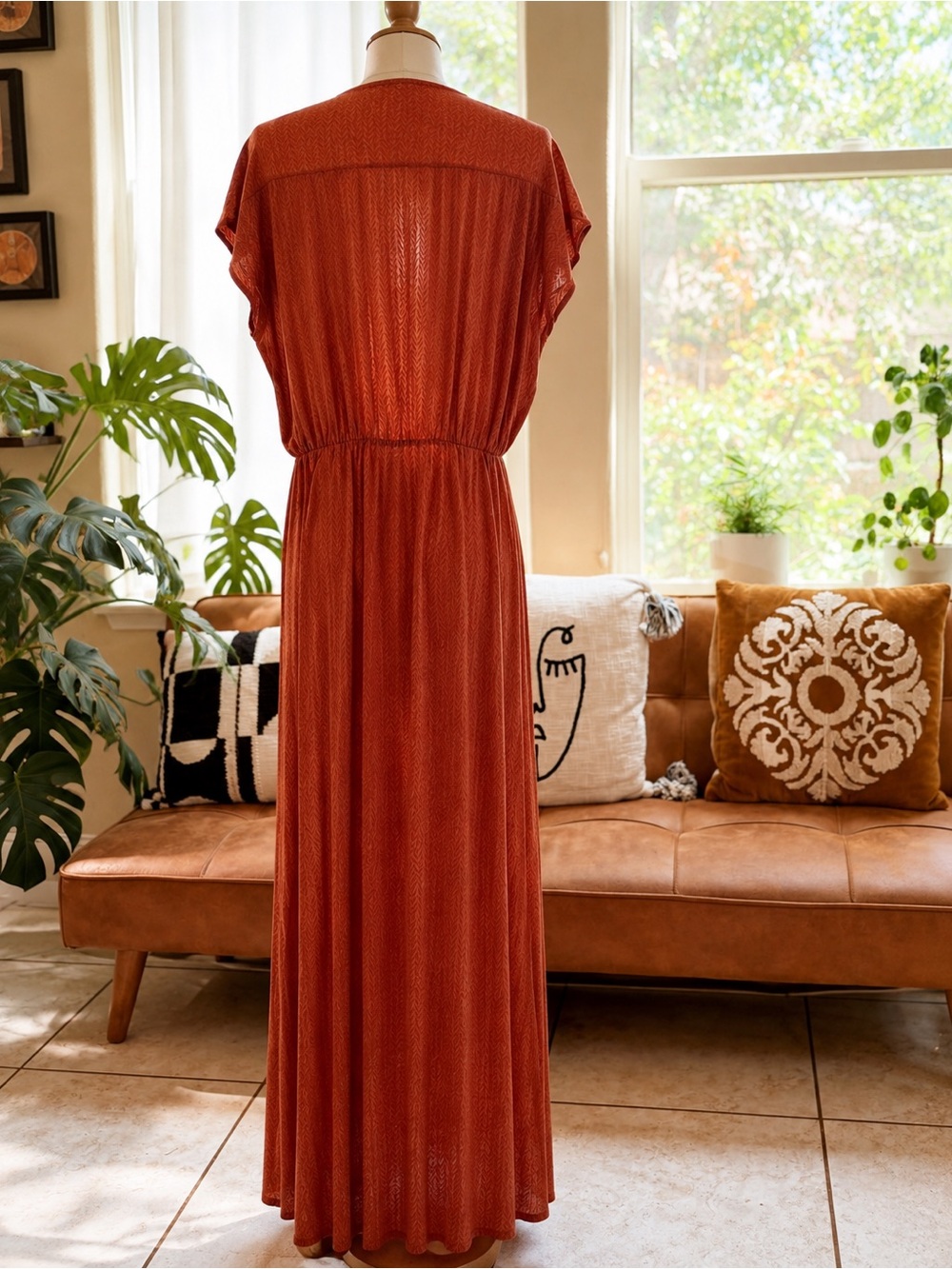 ASOS Rust Orange Maxi Dress
